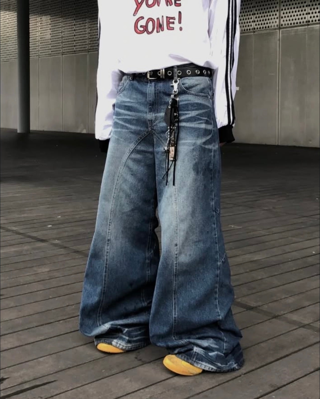 Noir bootcut flared denim