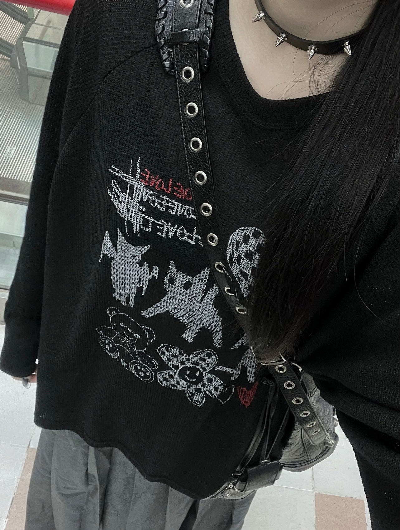 Devil cat long tee