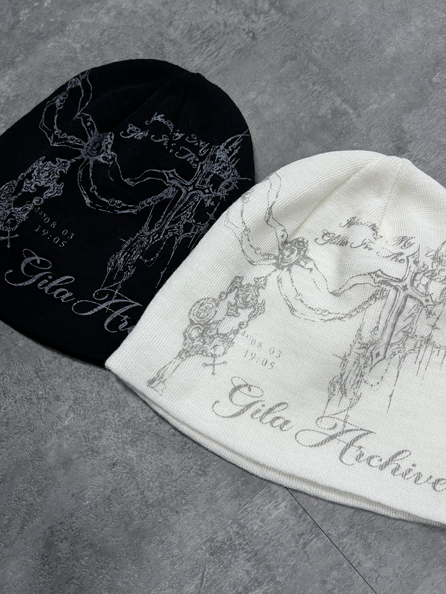 [ GILA ARCHIVE  ] 
Tattooed graphic beanie