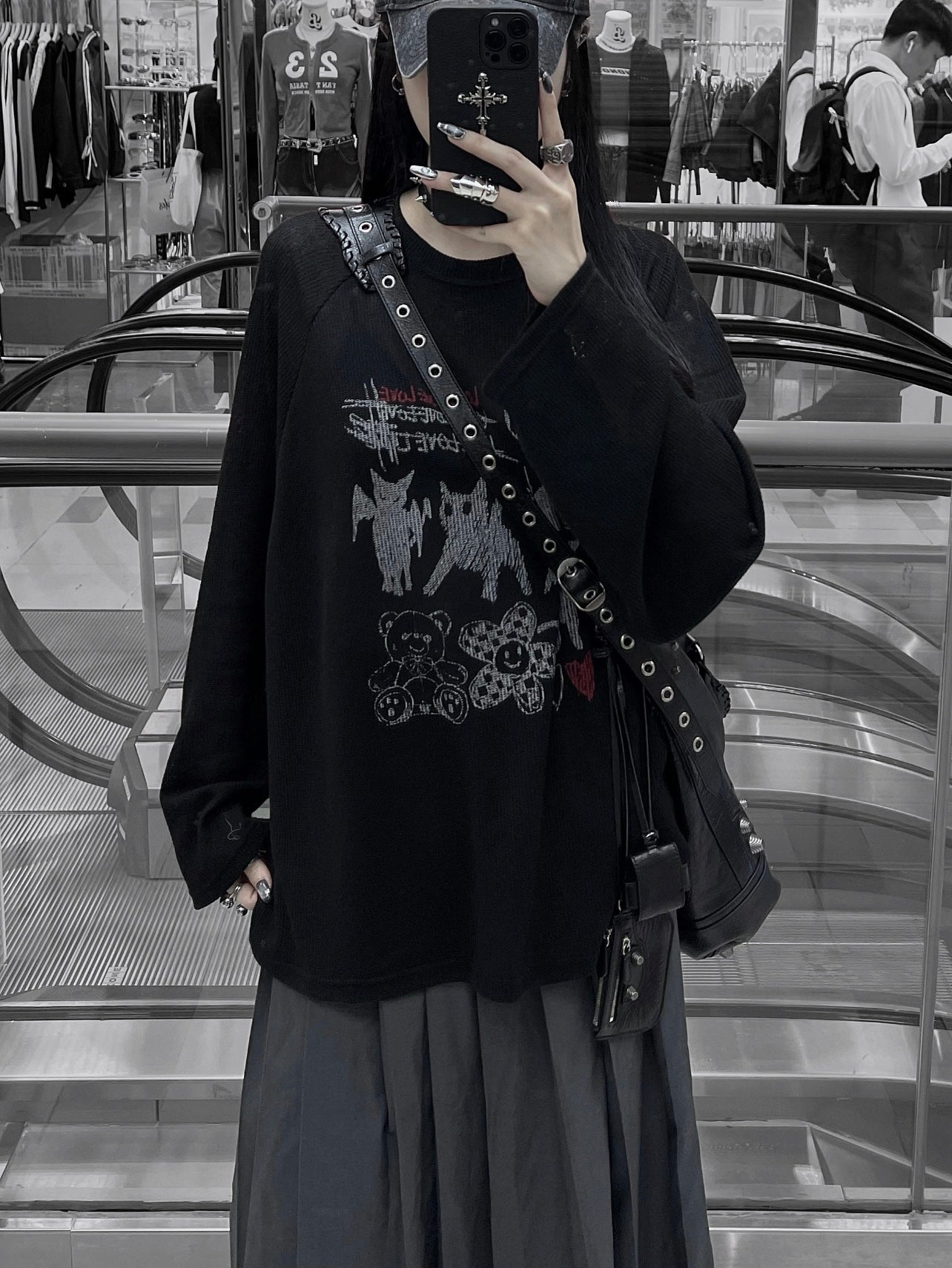 Devil cat long tee