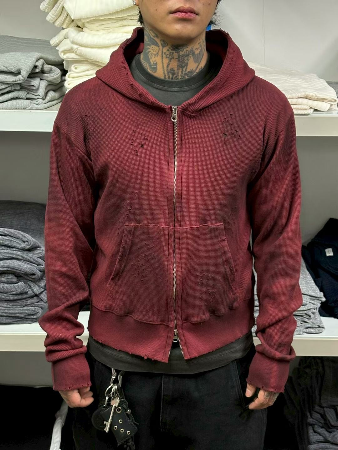 ‘A COLD PLAY’ hoodie zipup