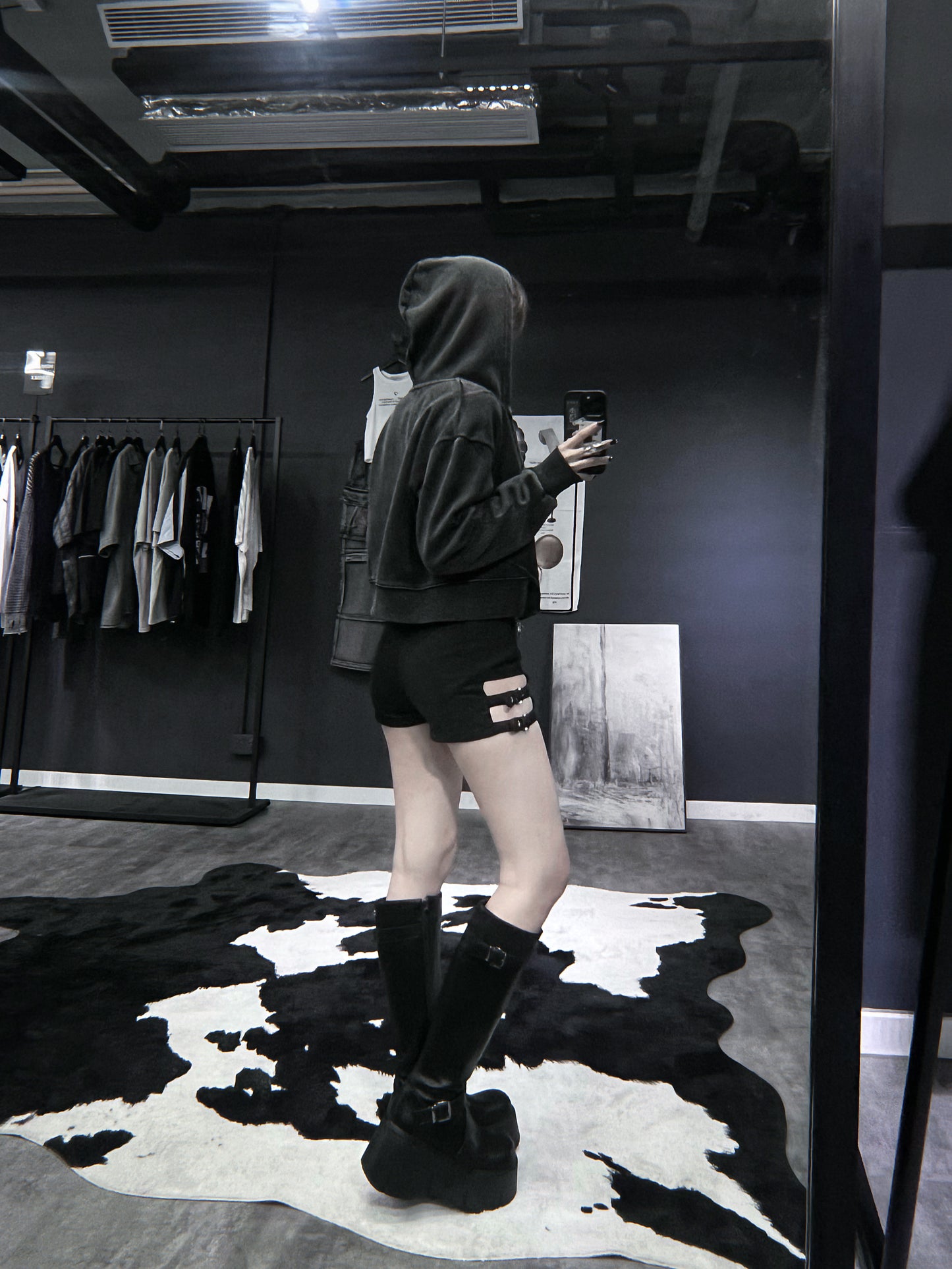 cross zipper slider hoodie zipup