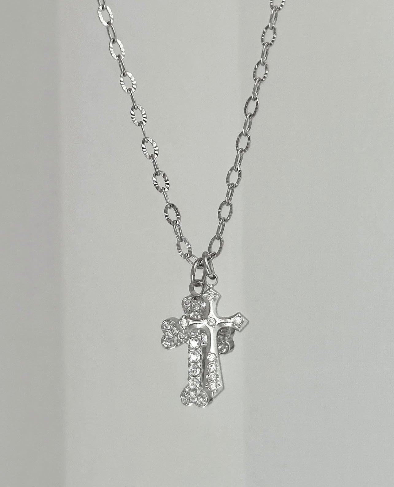 [ OFUSE ] idle Yuqi同款 Cubic cross necklace