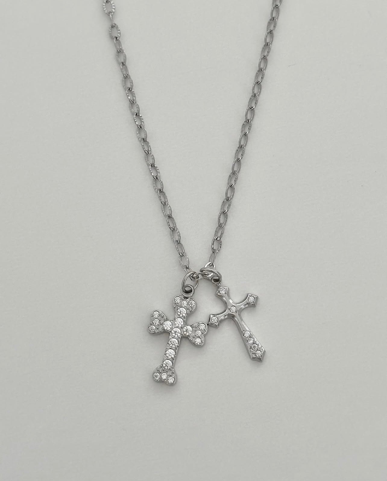 [ OFUSE ] idle Yuqi同款 Cubic cross necklace