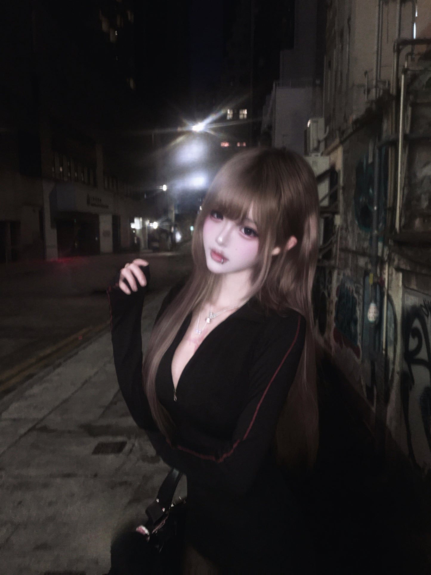 ‘BABE’ zip up top