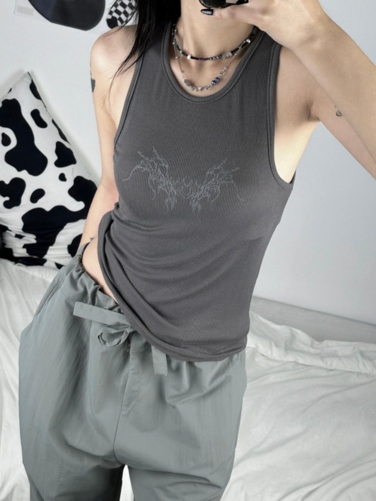 Heart with wings tank top