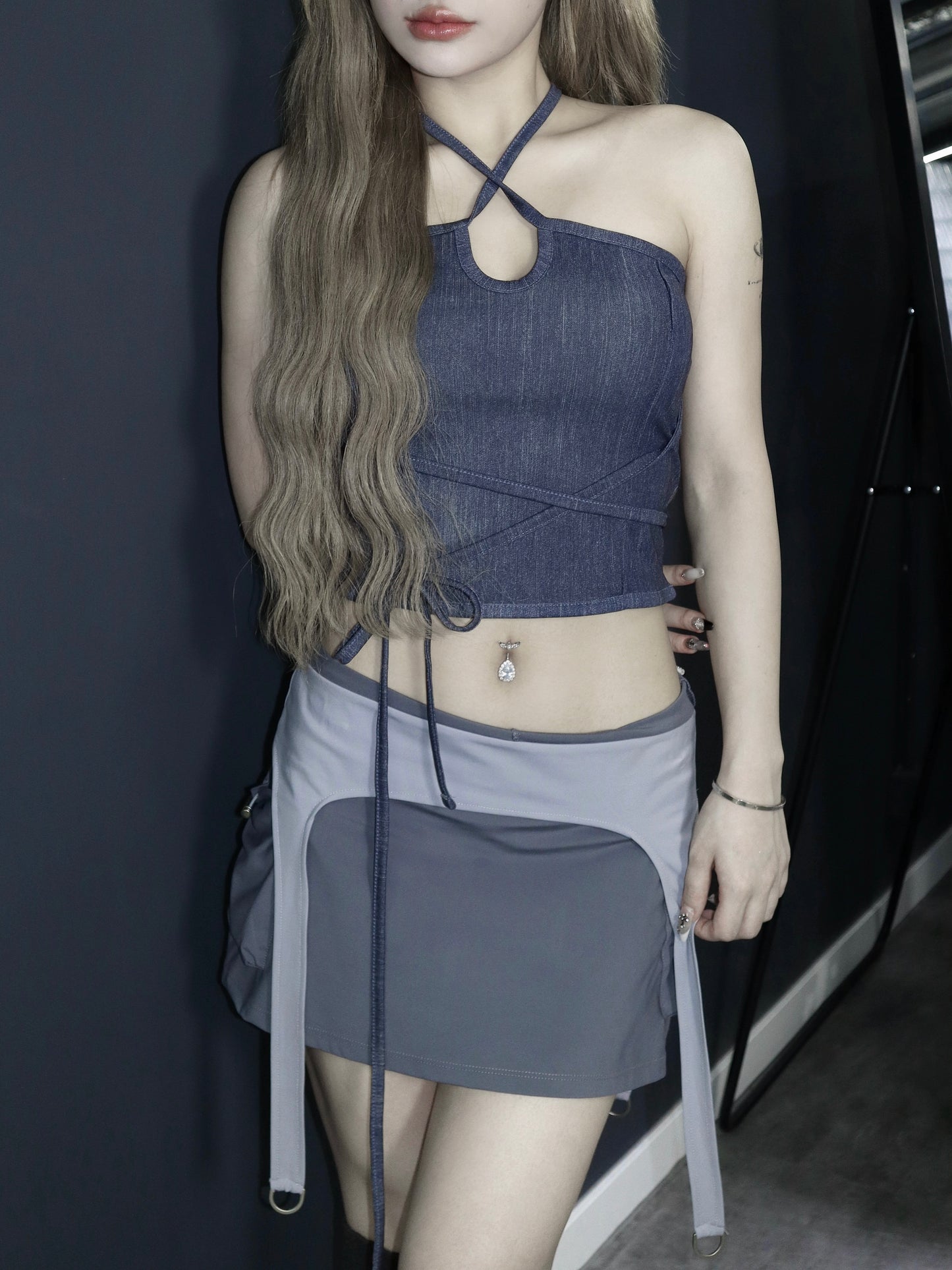 Crossbody tube top