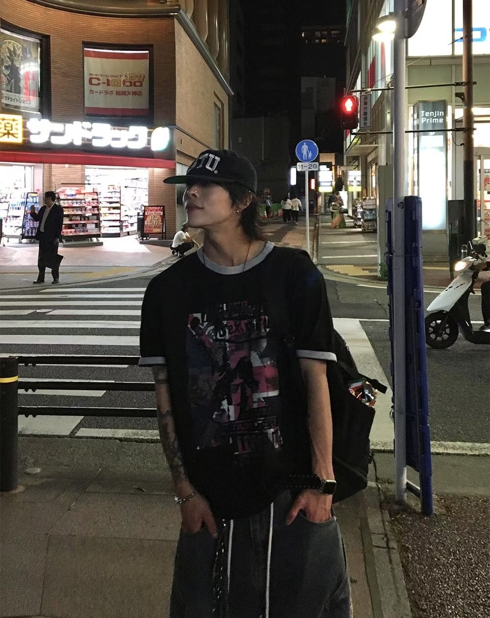 British flag loose fit tee