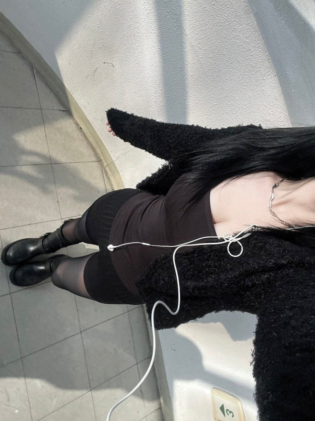 Puppy fur cardigan