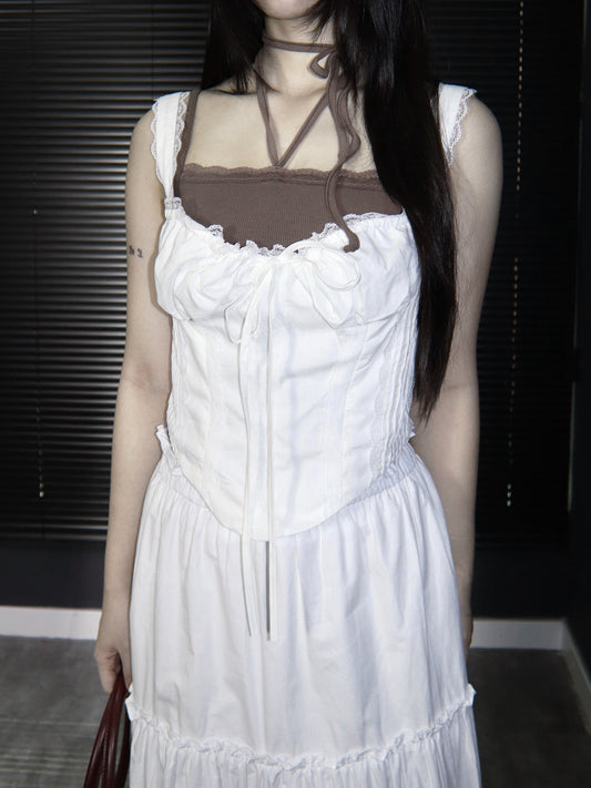 超仙氣♡Medieval lace strappy camisole