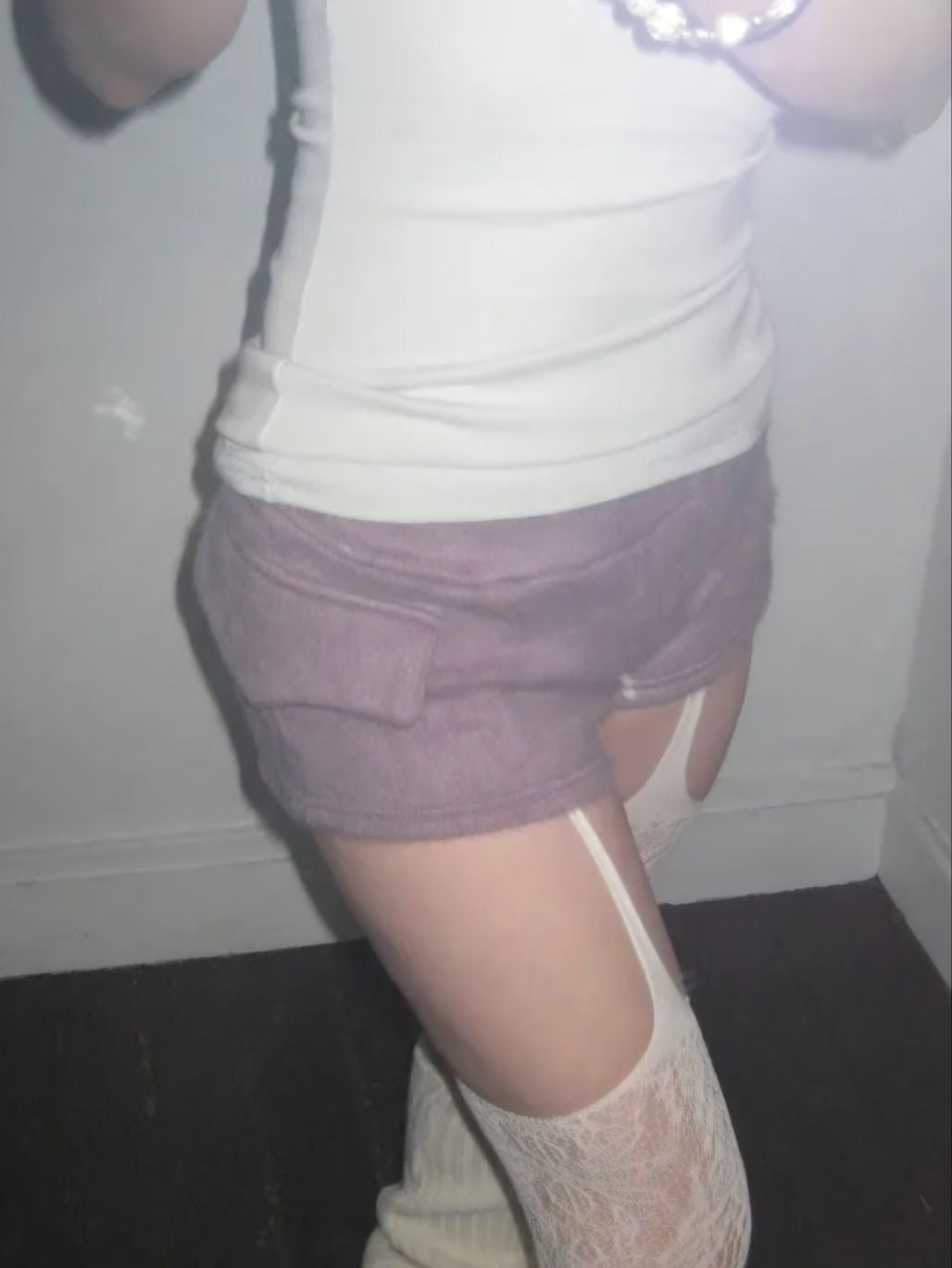 ‘NOBODY’S GIRL’ fur shorts