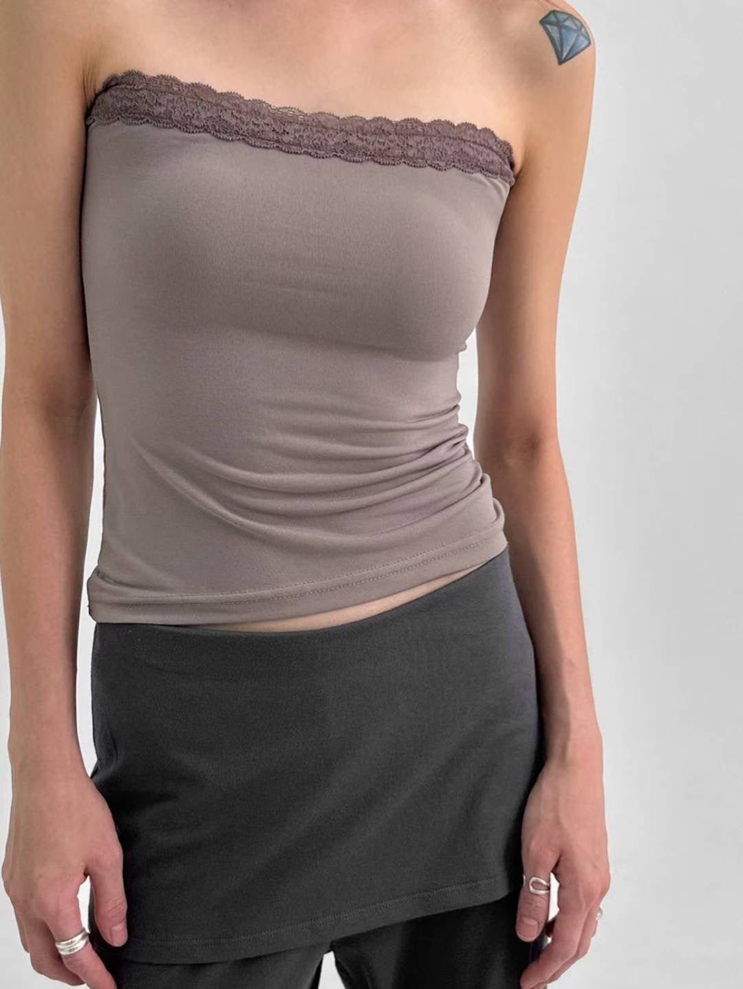 everyday lace tube top