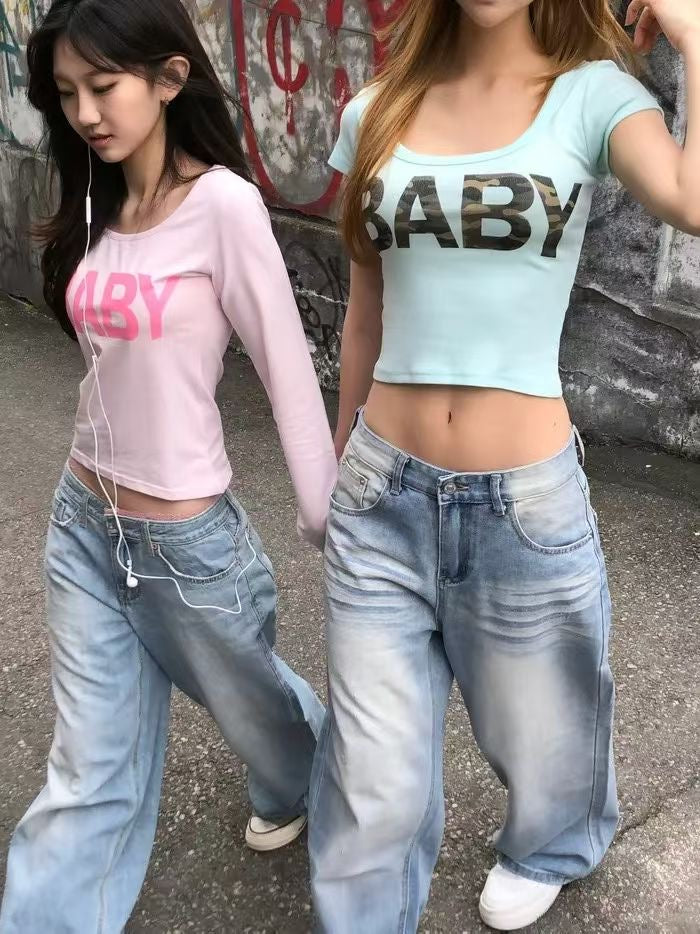 Camo baby tee