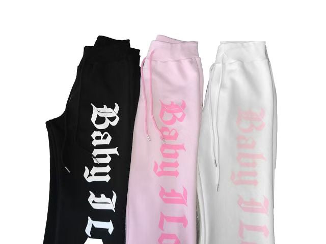 ‘Baby I love I’ sweatpants