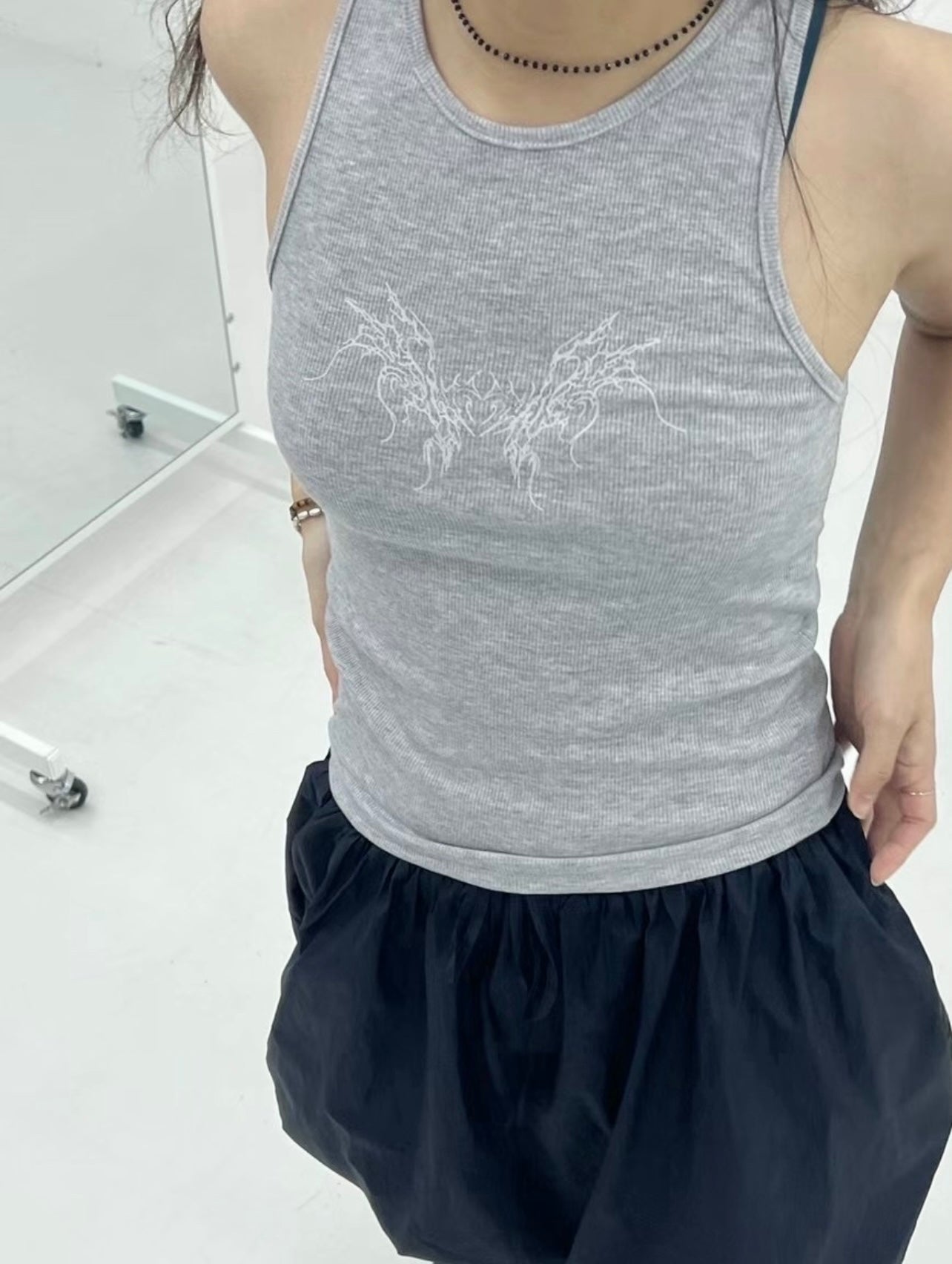 Heart with wings tank top