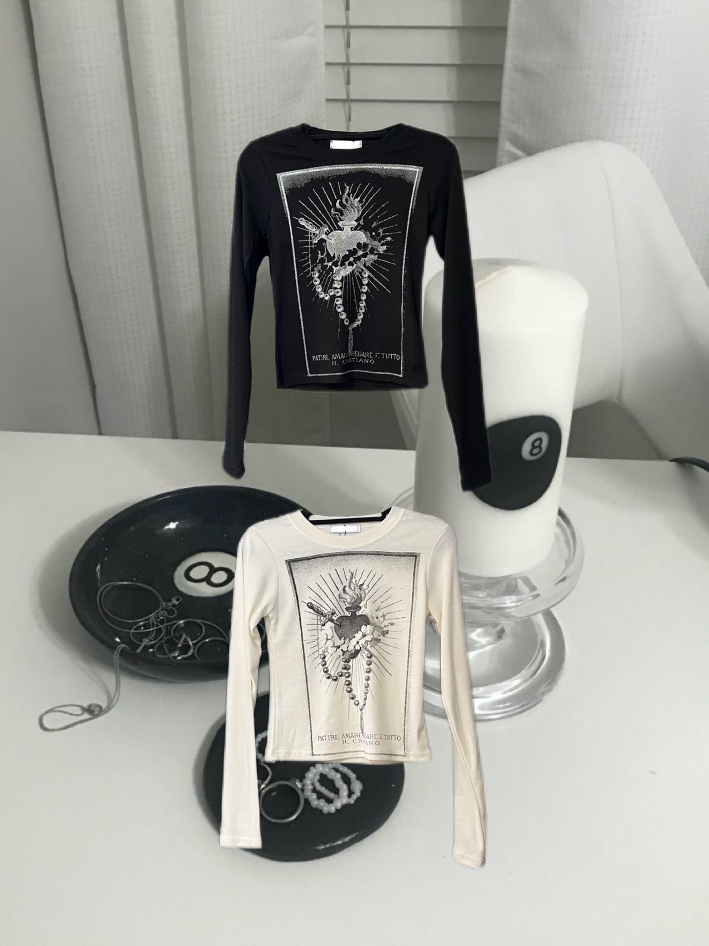 Sword & Heart print long sleeve