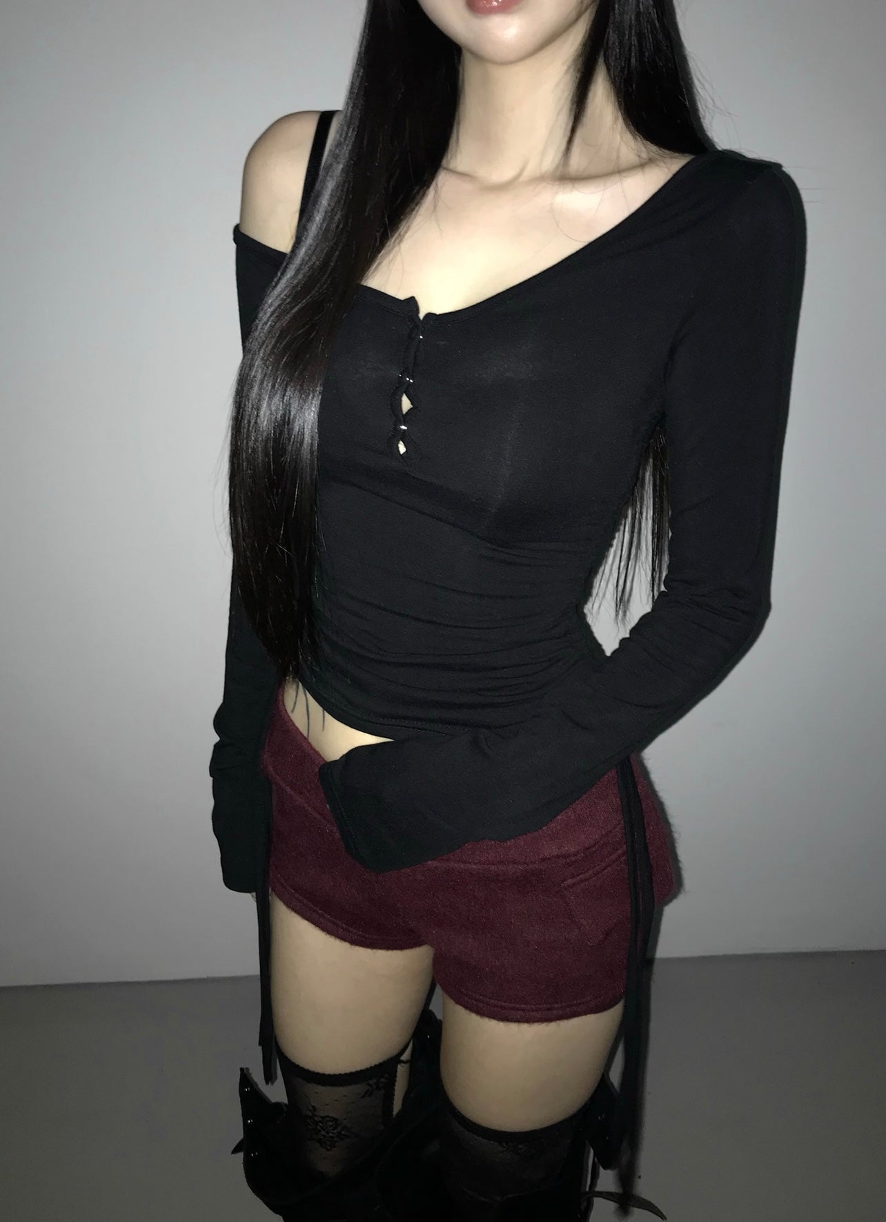‘NOBODY’S GIRL’ fur shorts