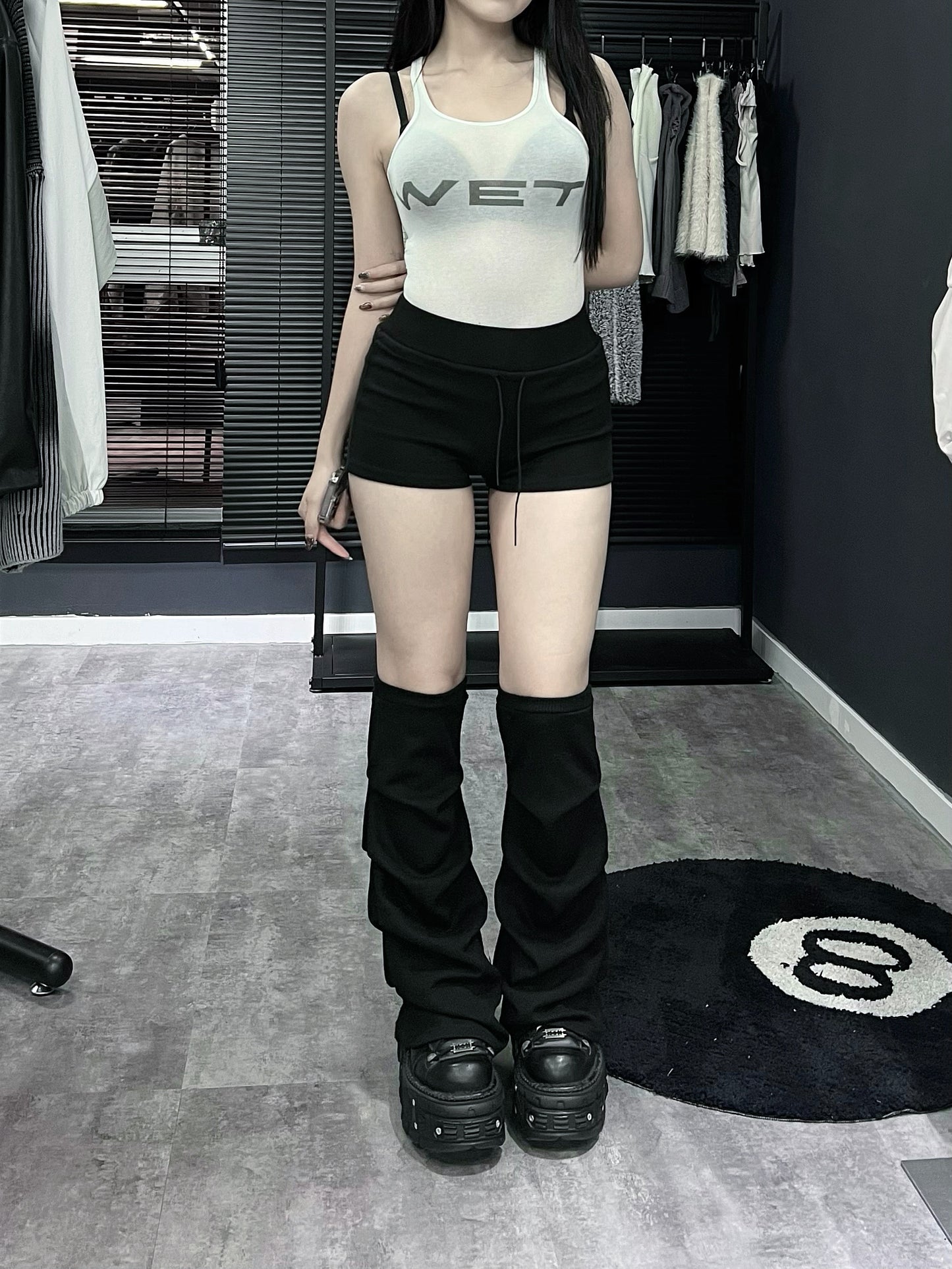 skinny sporty shorts