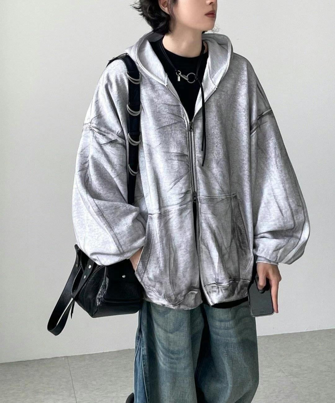 MOON ROCK hoodie zip up