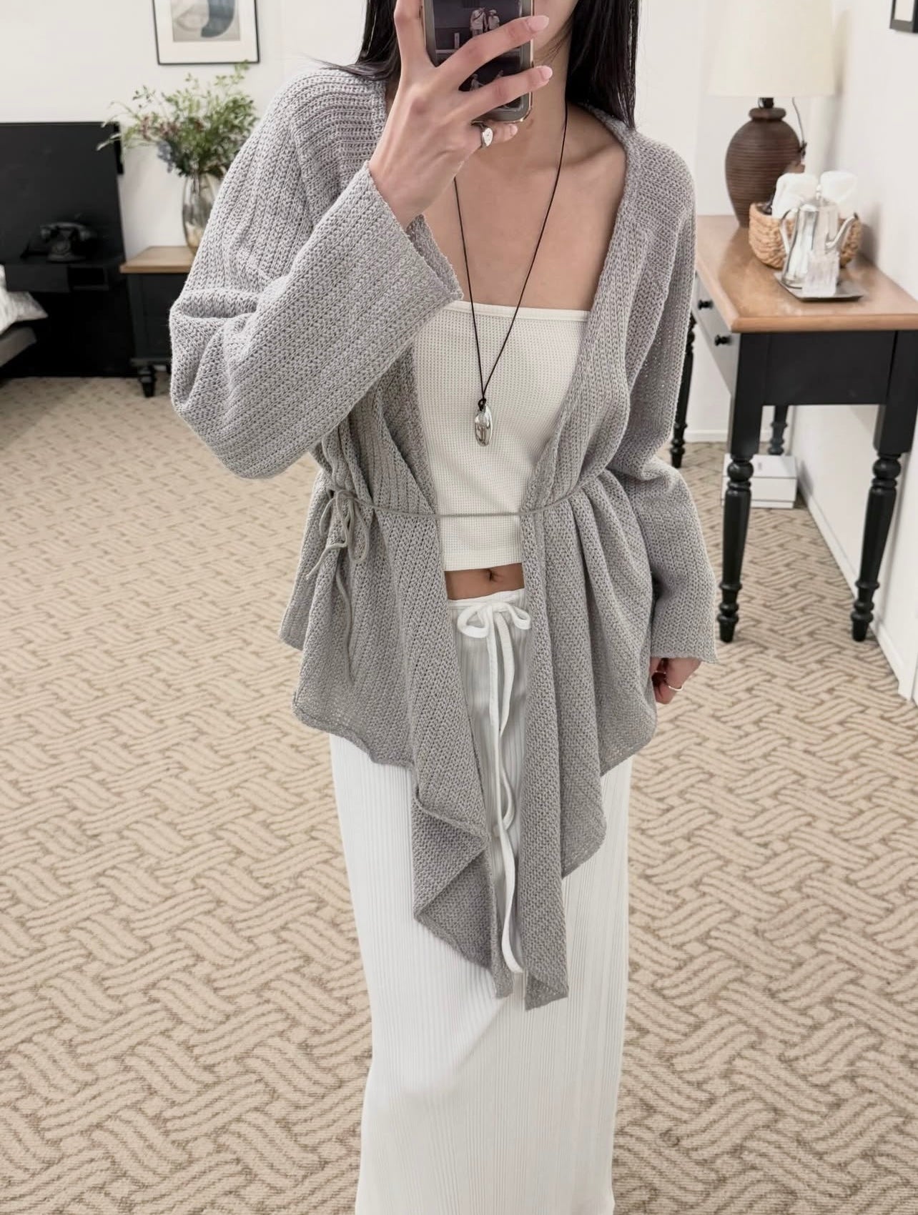 ‘Midnight’ knitted cardigan