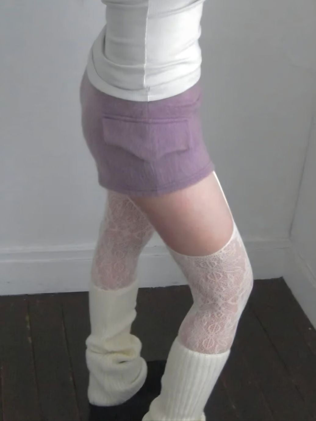 ‘NOBODY’S GIRL’ fur shorts