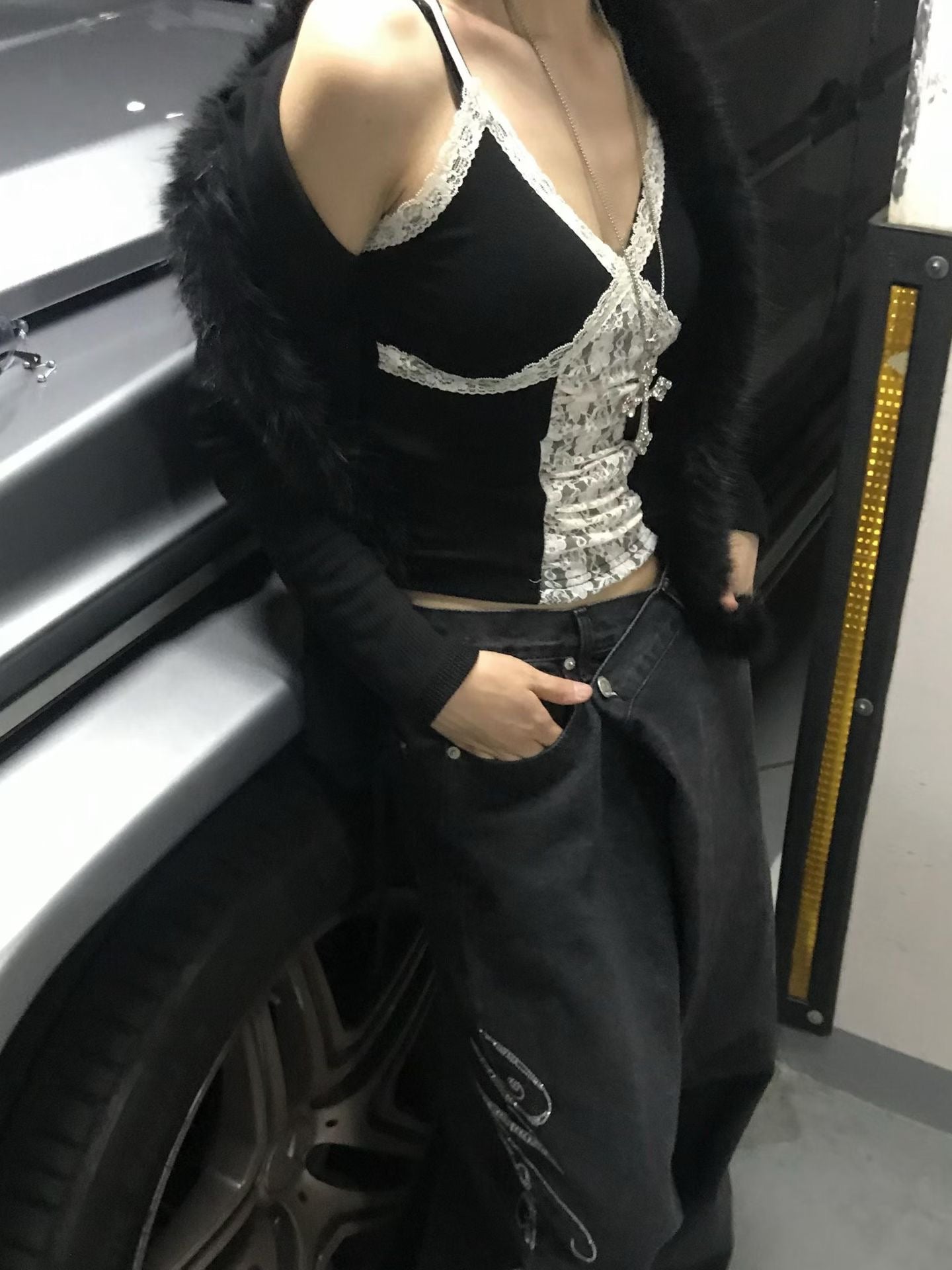‘Tiramisu’ lace cami top