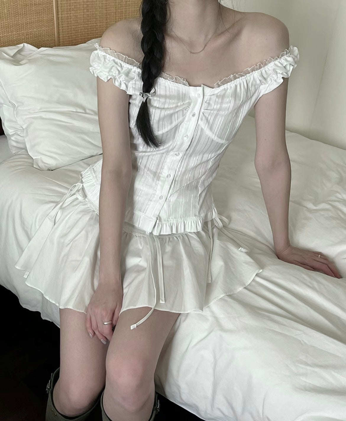 2way ruffle tank