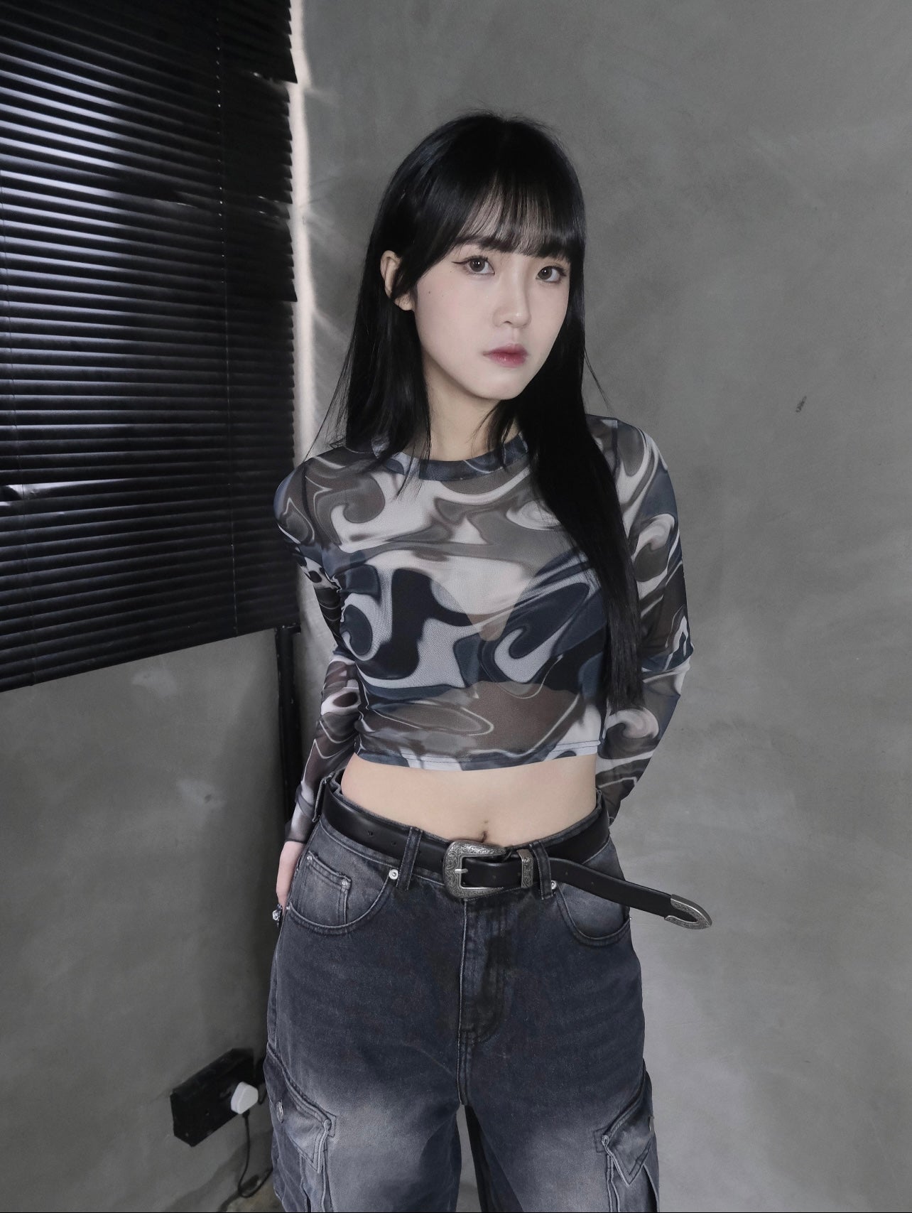 Swirl pattern mesh top