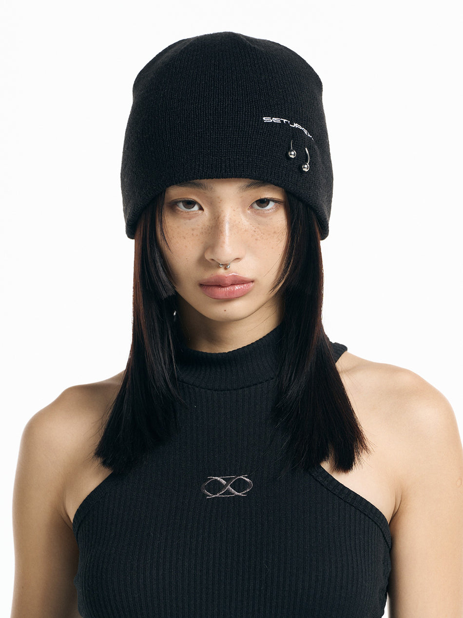 [ SETUPEXE ] Side piercing Beanie
