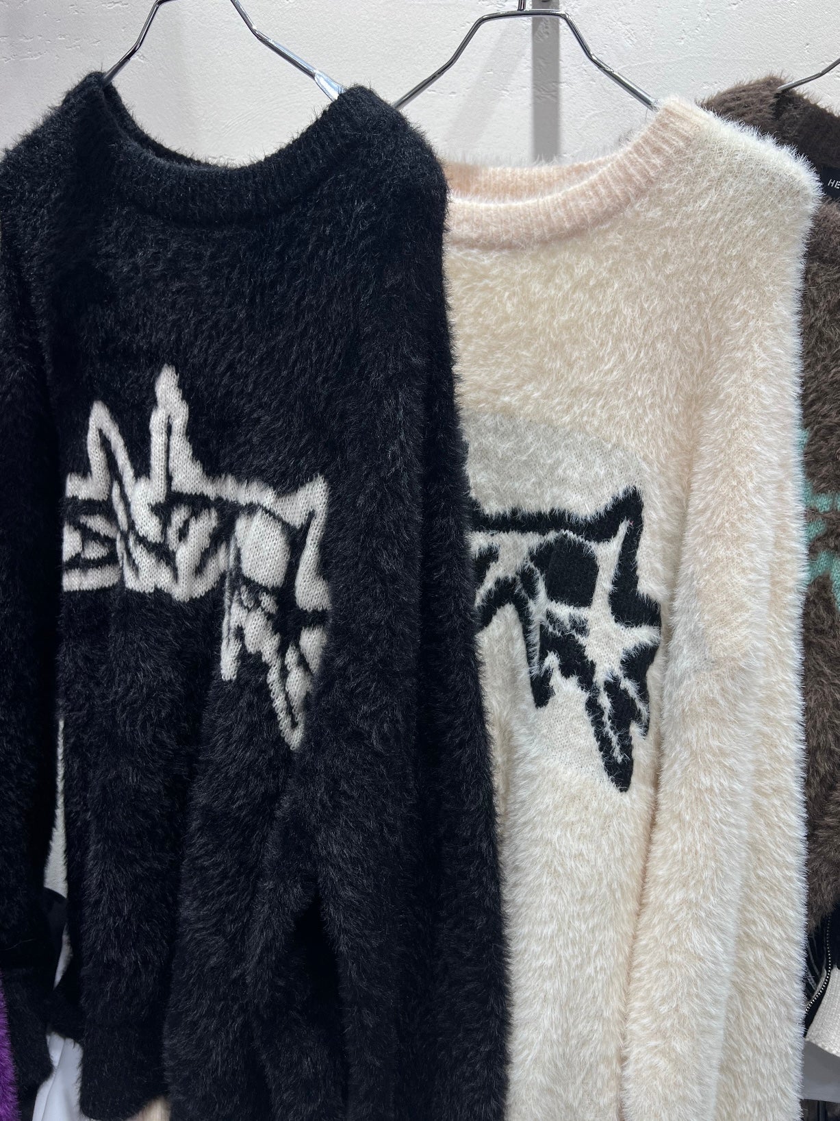 [unisex] Oversized faux fur sweatshirt
