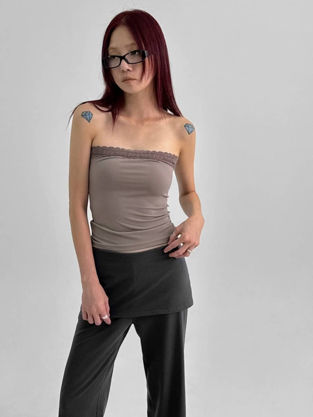 everyday lace tube top