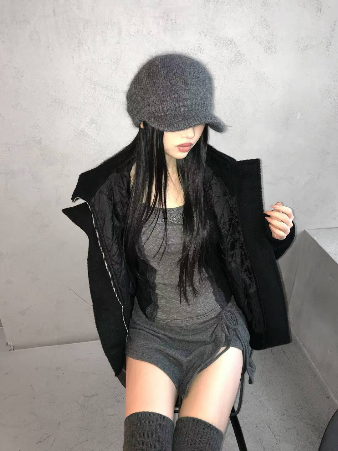 海馬毛報童帽
