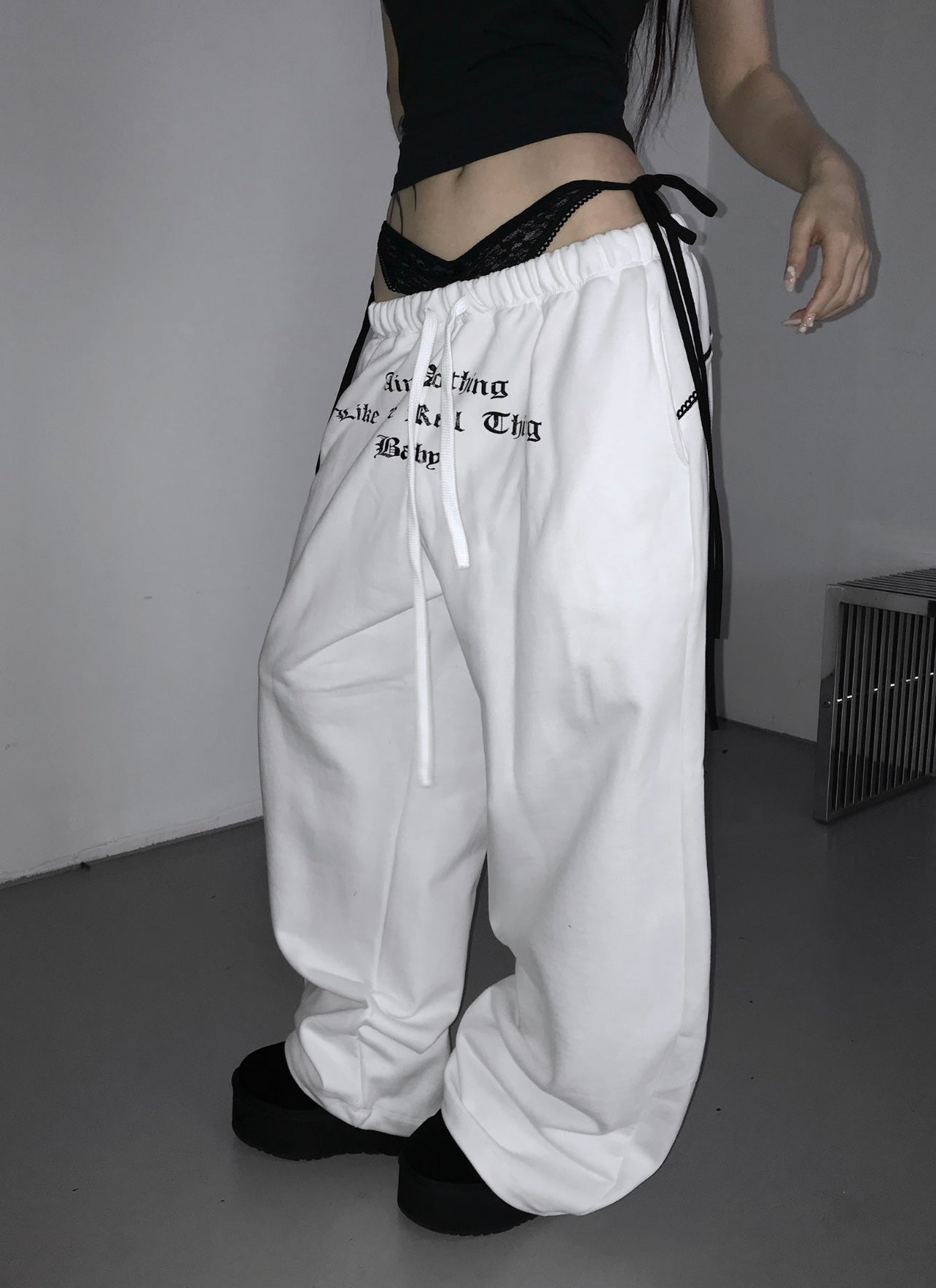 ‘TOO CLOSE’ sweatpants