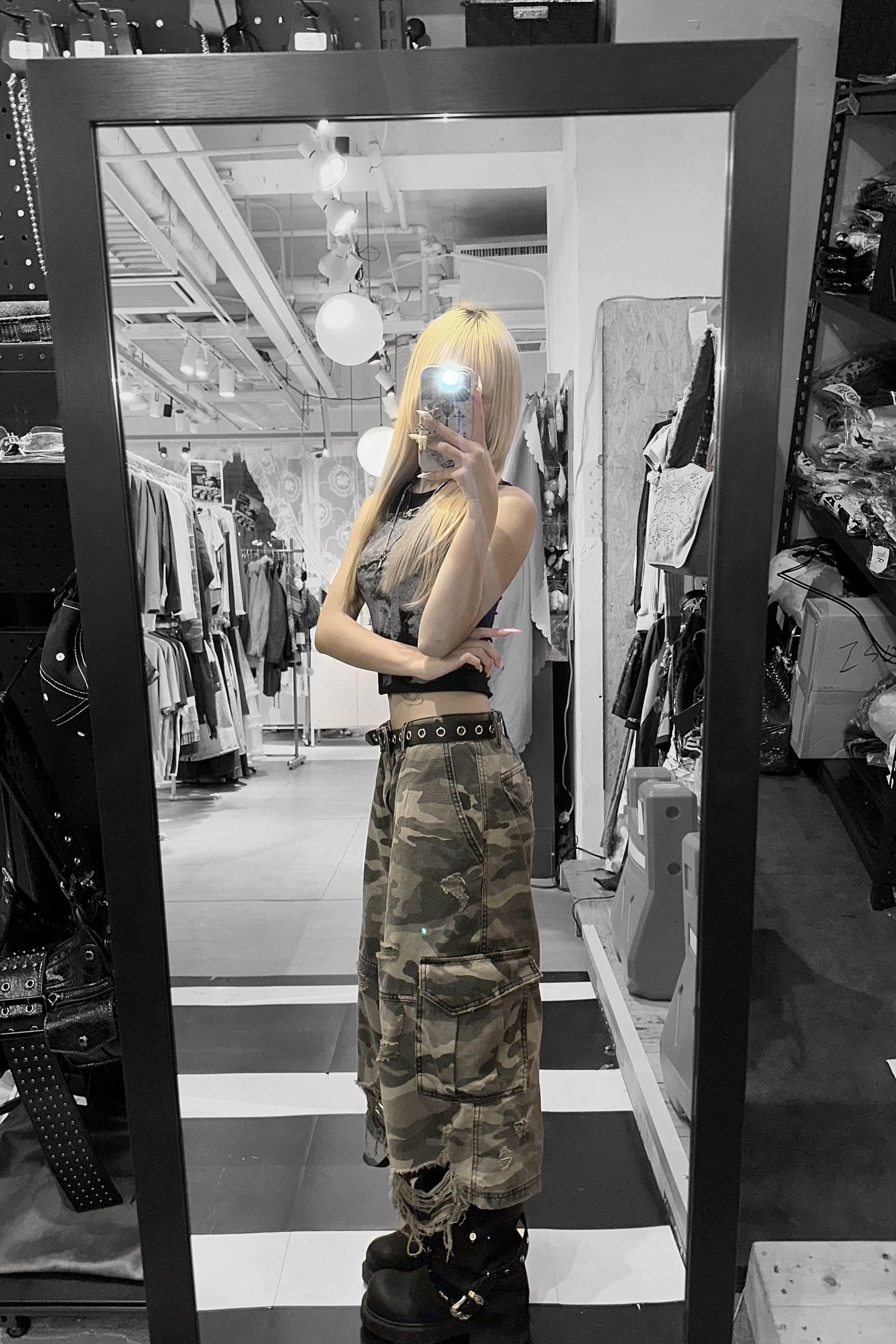 Apex camo cargo jorts