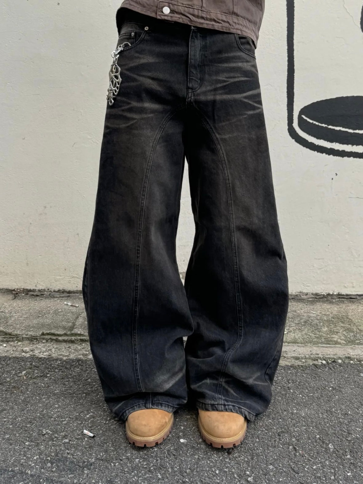 Noir bootcut flared denim