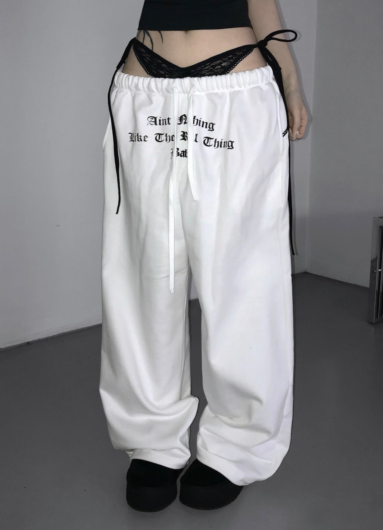 ‘TOO CLOSE’ sweatpants