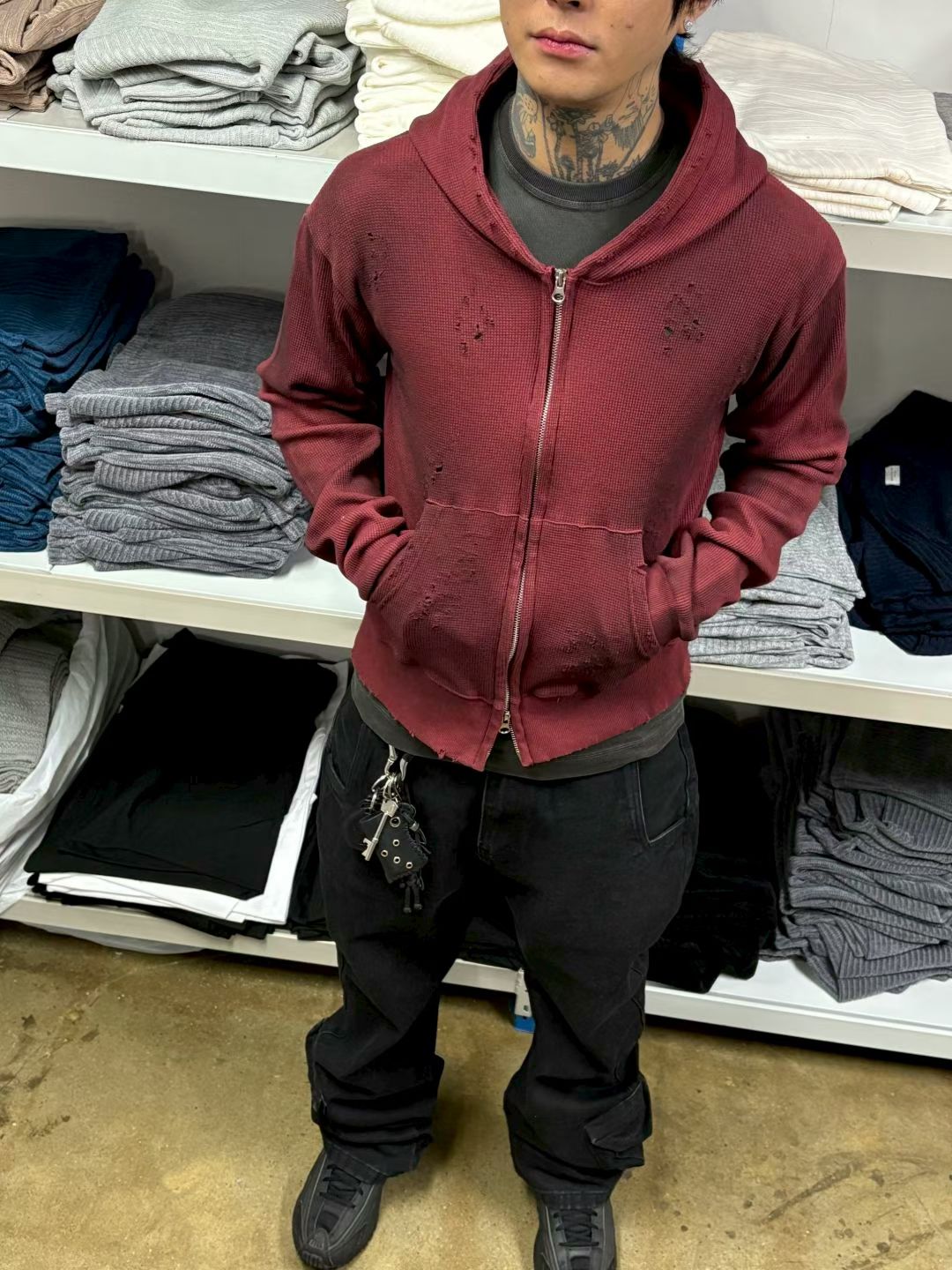 ‘A COLD PLAY’ hoodie zipup