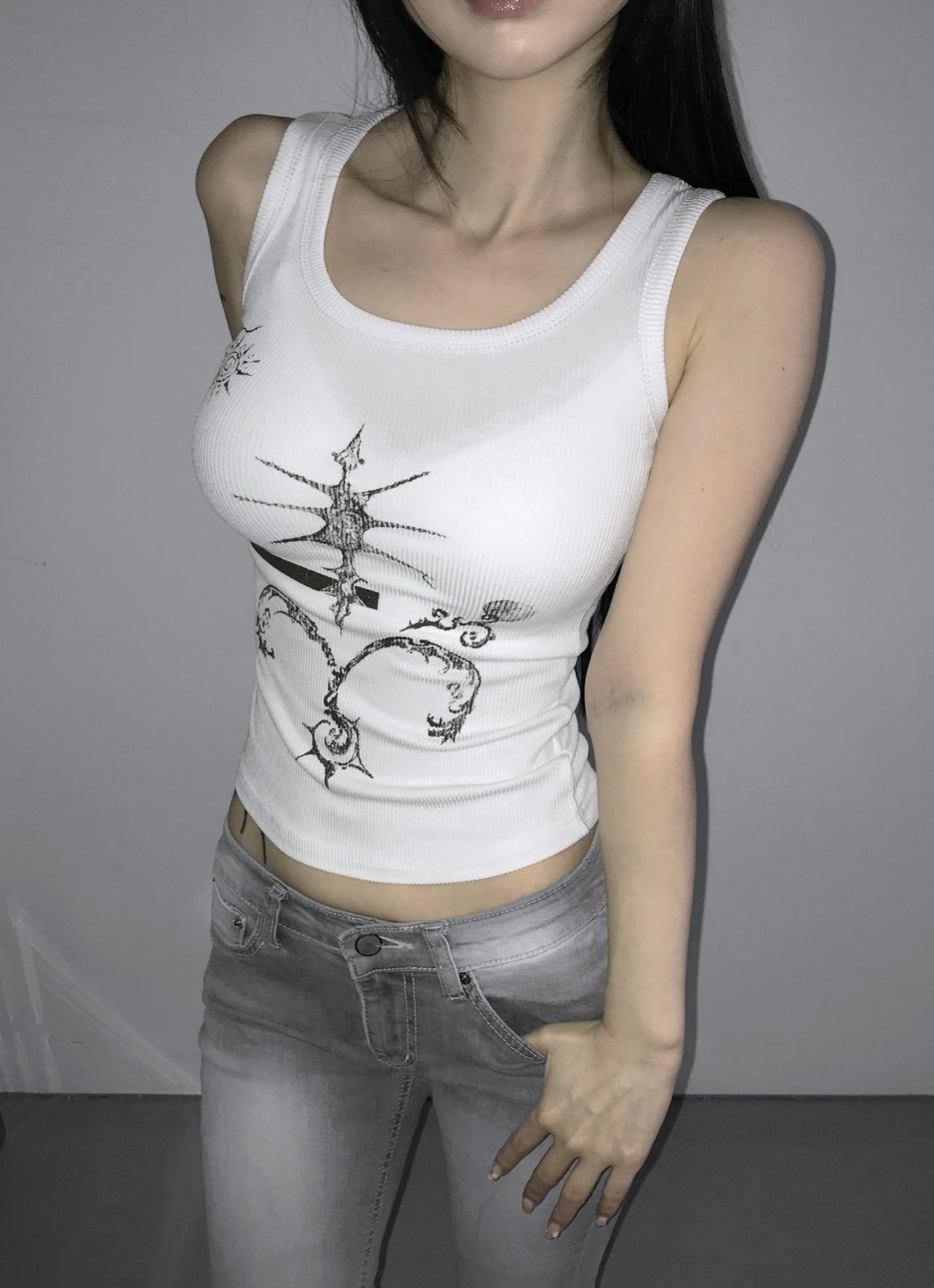 ‘BEACH’ tank top