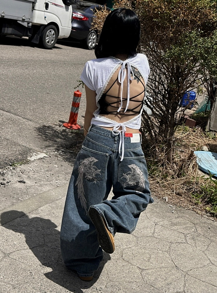 Angel’s wings jeans