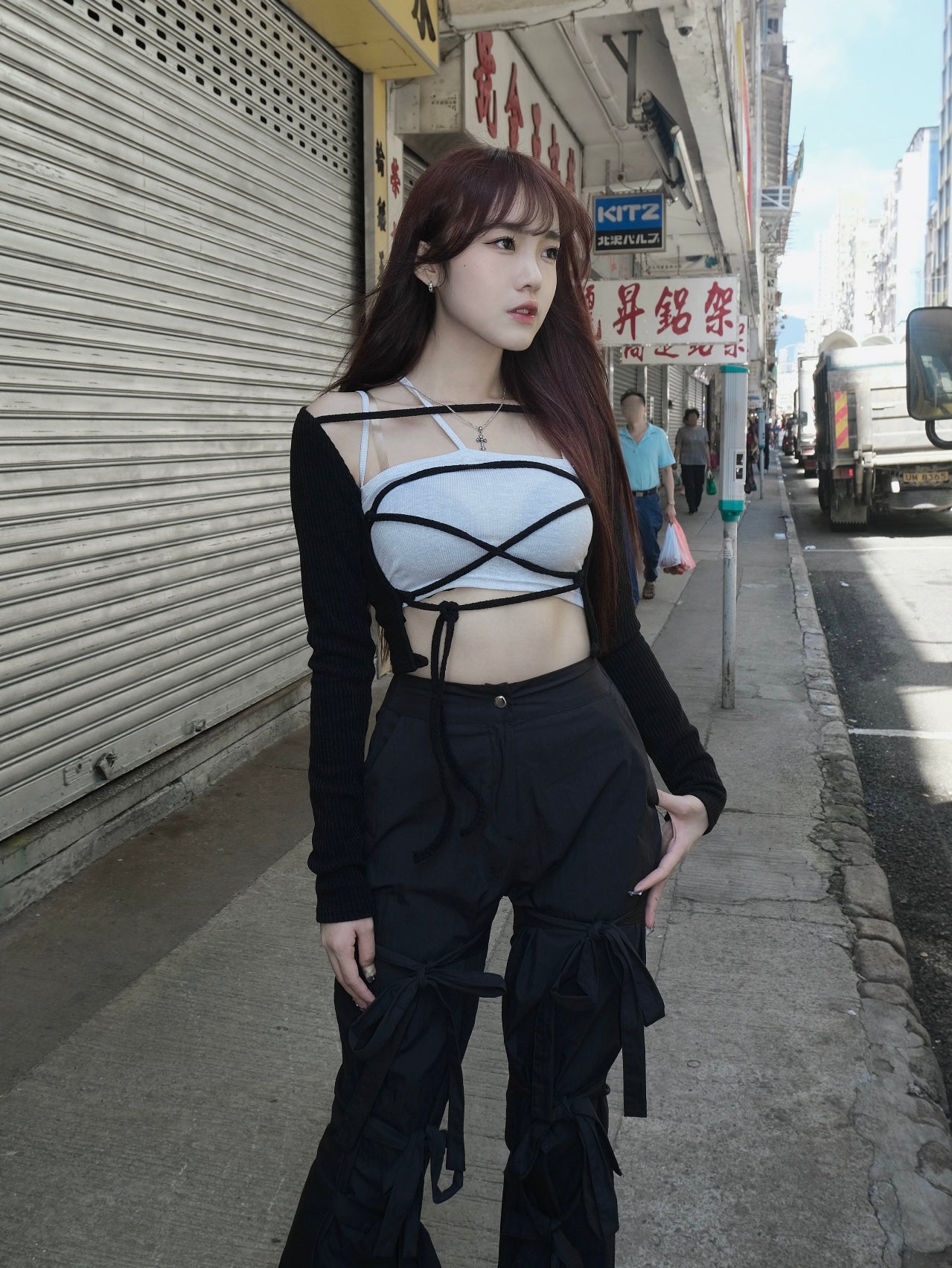 Anna cross tie top