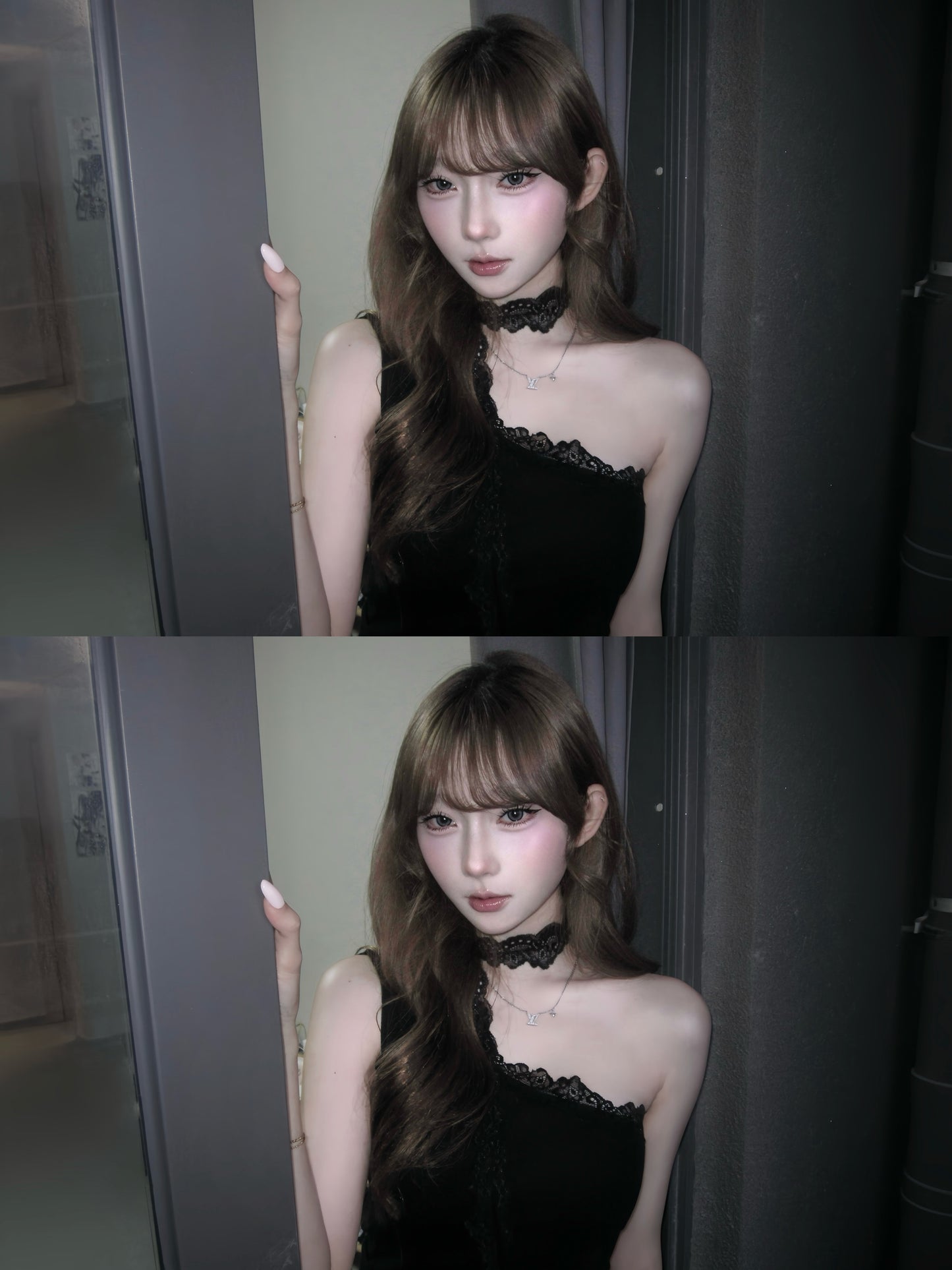 [ ASA同款❤︎ ]
‘SUGAR HONEY ICE TEA’ top
with lace muffler