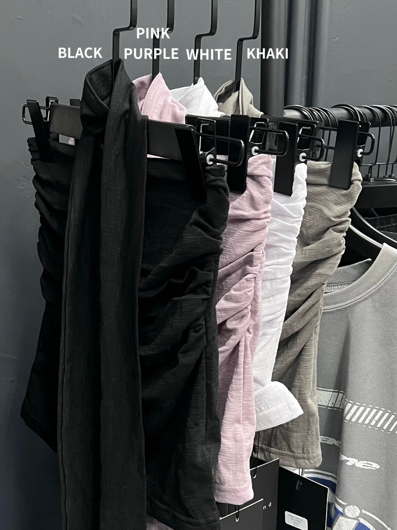 Crease tube top with muffler