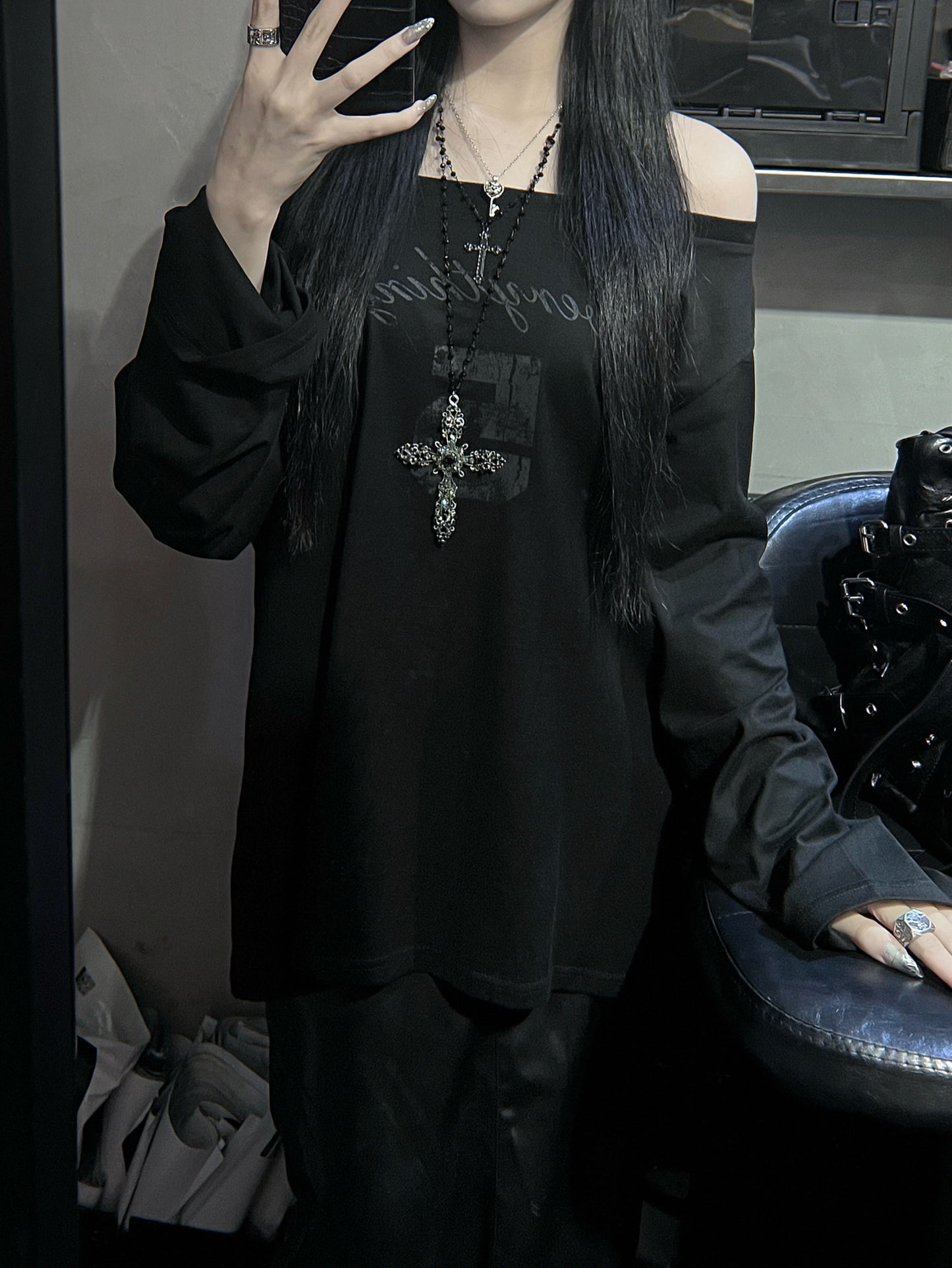 -5kg斜肩長袖Tee