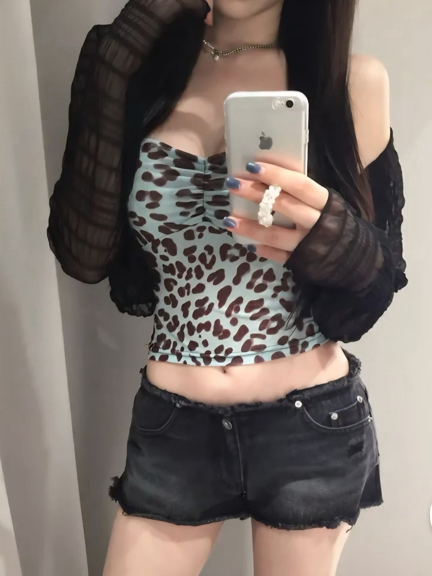 CANDY leopard print tube top