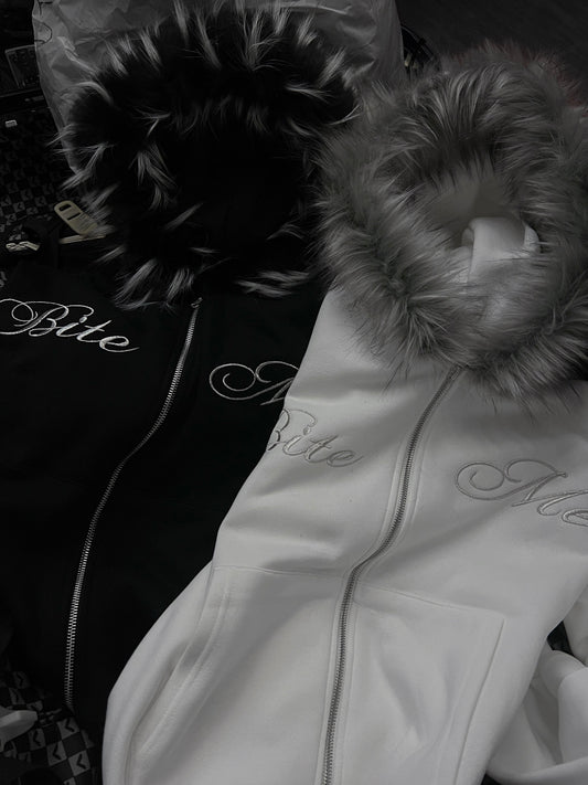 ‘BITE ME’ hoodie zipup