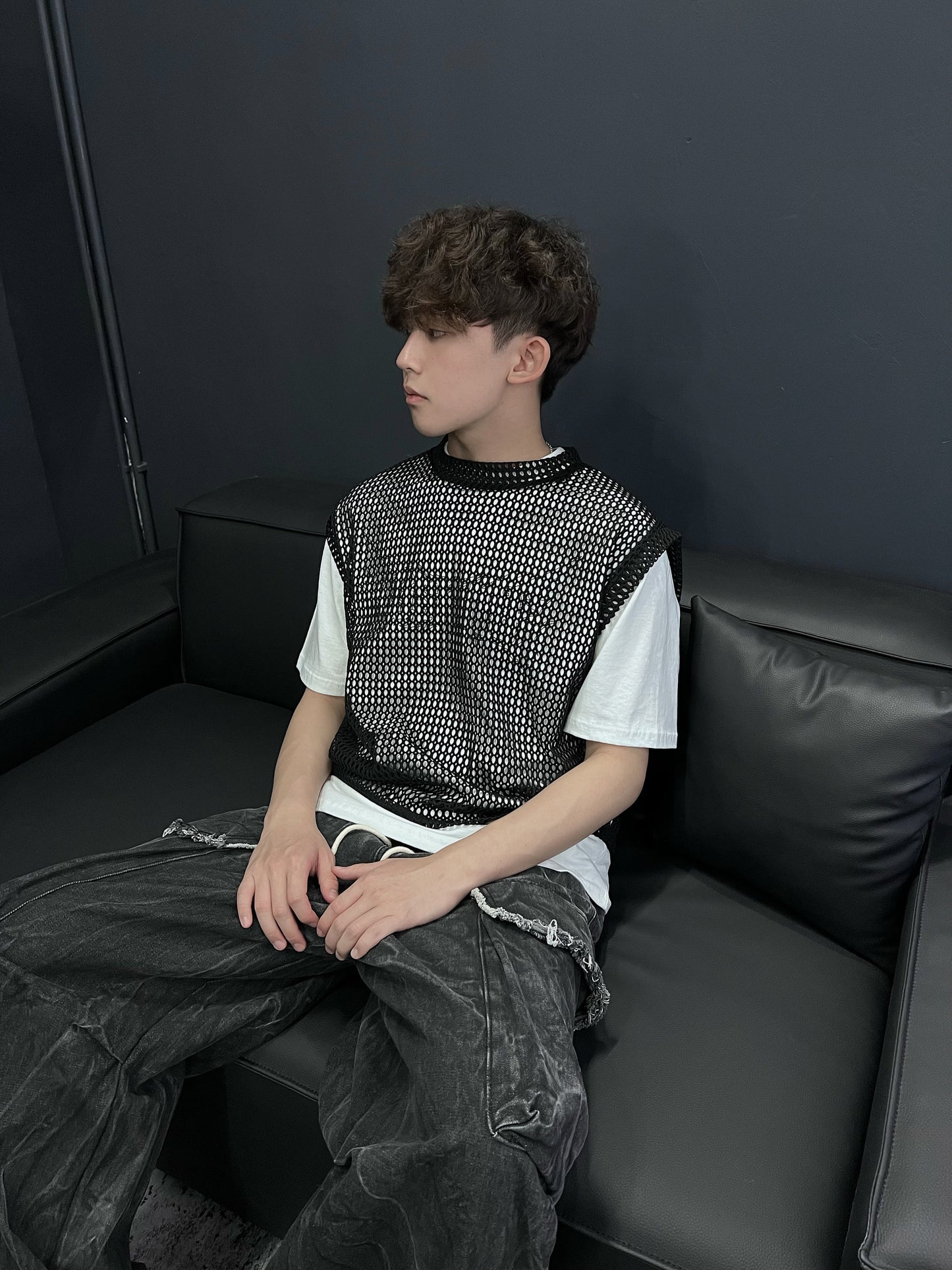 [unisex] net layer vest