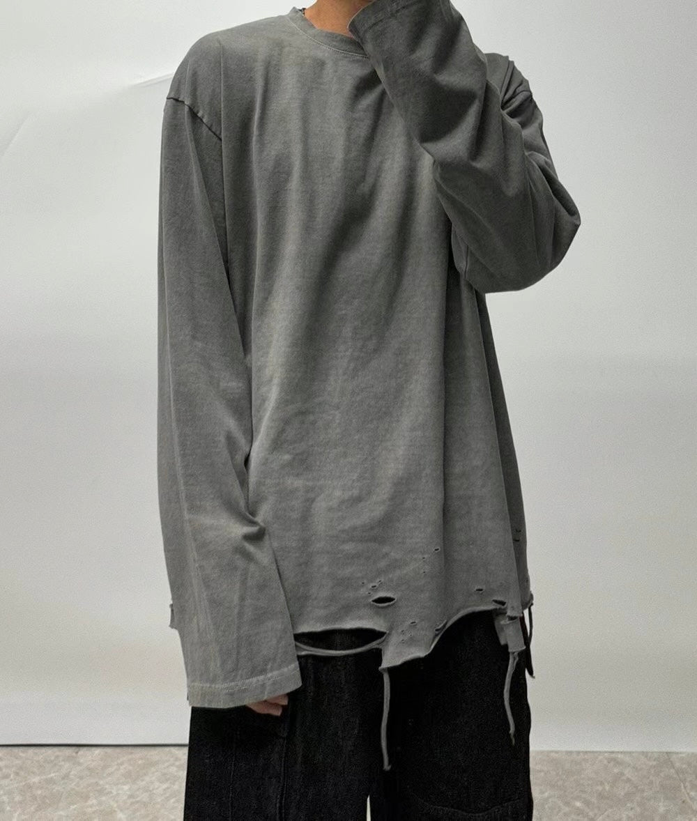 下擺爛爛做layer一流長tee