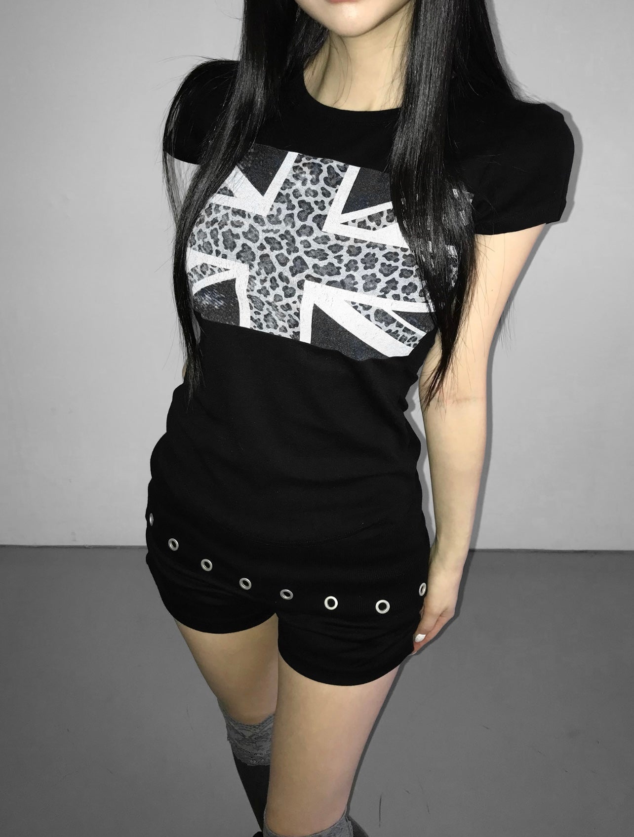 Leopard uk flag tee