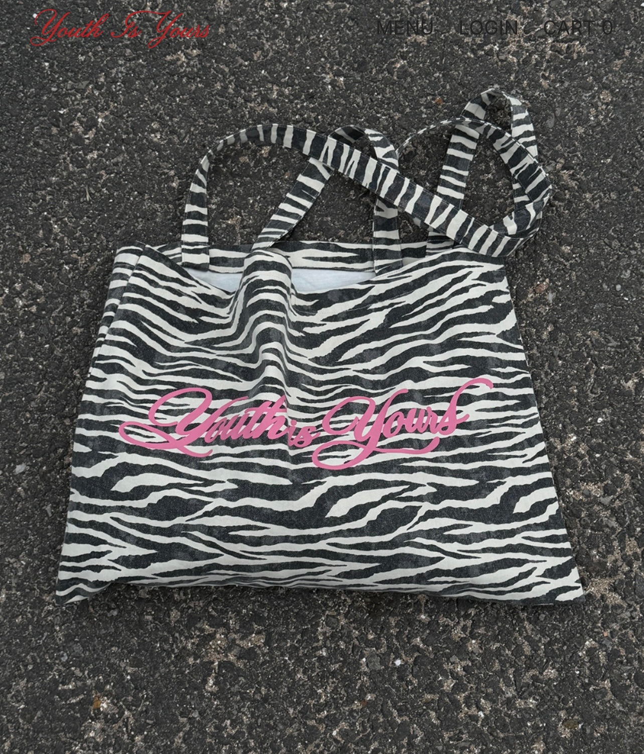 LETTERING ZEBRA ECO BAG