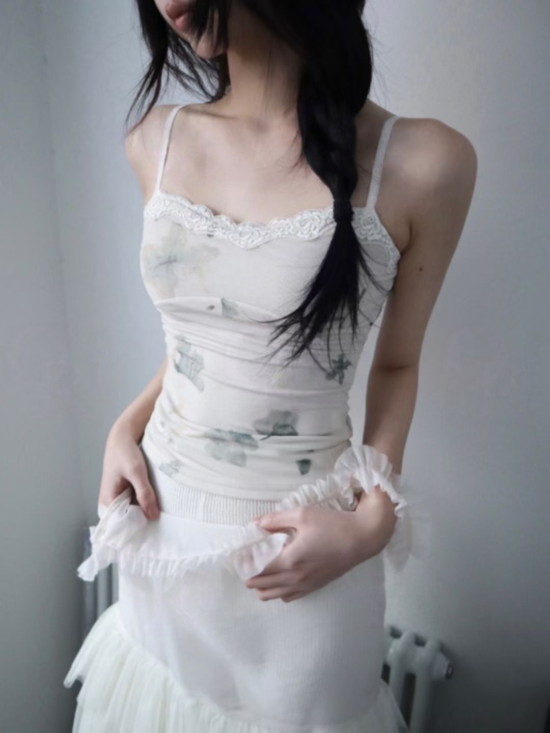 古典美蕾絲吊帶背心